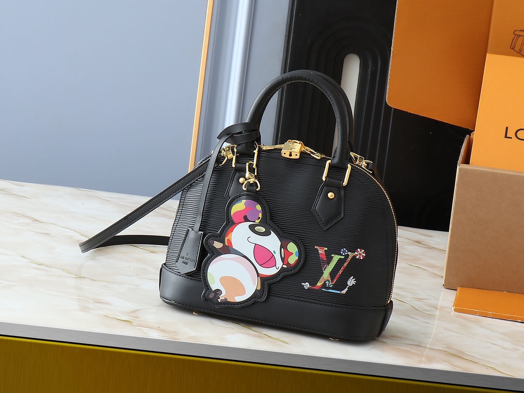 LV Classic Handbag Monogram Empreinte Model M46917 Top Handle Office